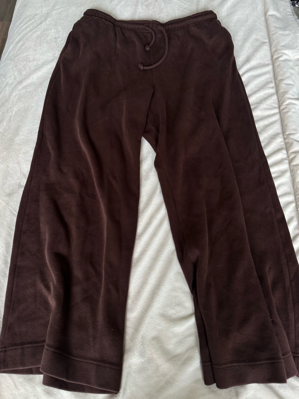 Wide-Leg Zara sweats - Brown